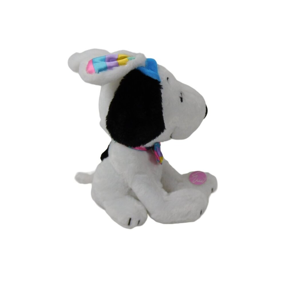 Collectible Snoopy Musical Bouncing Easter Bunny 9" Plush Plays Linus & Lucy - Picture 6 of 10